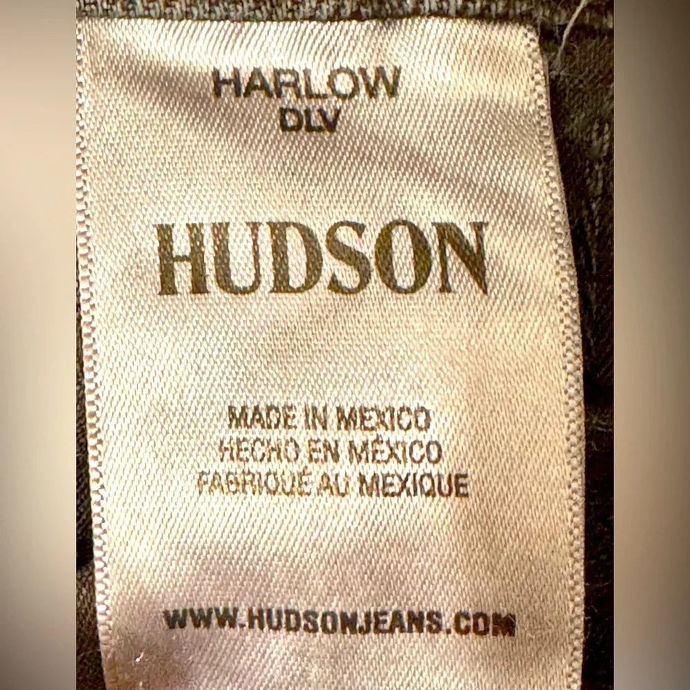 Hudson Jeans NWT SZ 25 Harlow Ultra High-Rise Cigarette Ankle Jean Faded Black - Picture 15 of 15